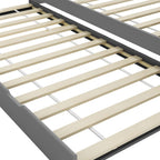 Estructura de sofá cama extraíble sin colchón gris 90x200cm