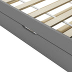 Estructura de sofá cama extraíble sin colchón gris 90x200cm
