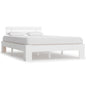Cama sin colchón madera maciza de pino blanca 180x200 cm