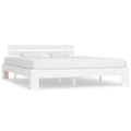 Cama sin colchón madera maciza de pino blanca 180x200 cm