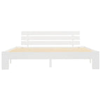 Cama sin colchón madera maciza de pino blanca 180x200 cm