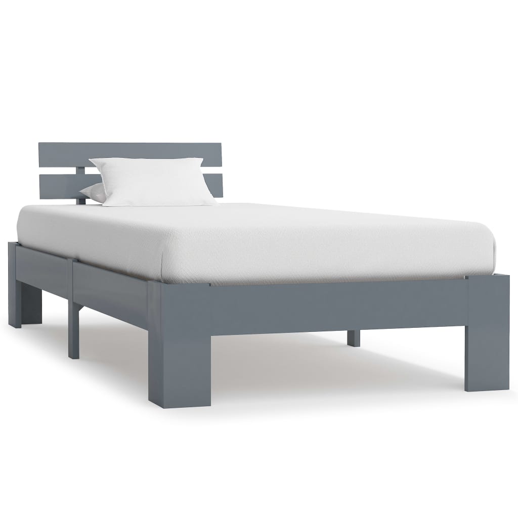Cama sin colchón madera maciza de pino blanca 180x200 cm