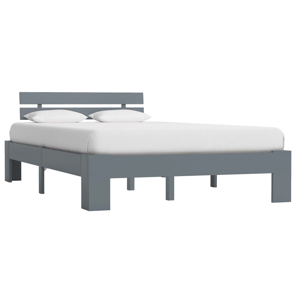 Cama sin colchón madera maciza de pino blanca 180x200 cm