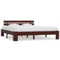 Estructura cama sin colchón madera pino marrón oscuro 180x200 cm