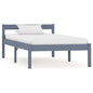 Cama sin colchón madera maciza de pino blanca 180x200 cm