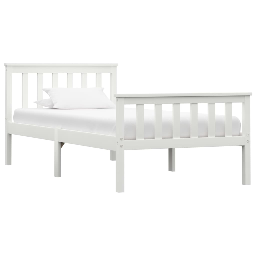 Estructura cama sin colchón madera pino marrón oscuro 160x200cm