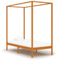 Cama con dosel sin colchón madera maciza 100x200 cm