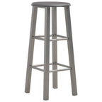 Taburetes de cocina 2 unidades MDF gris antracita