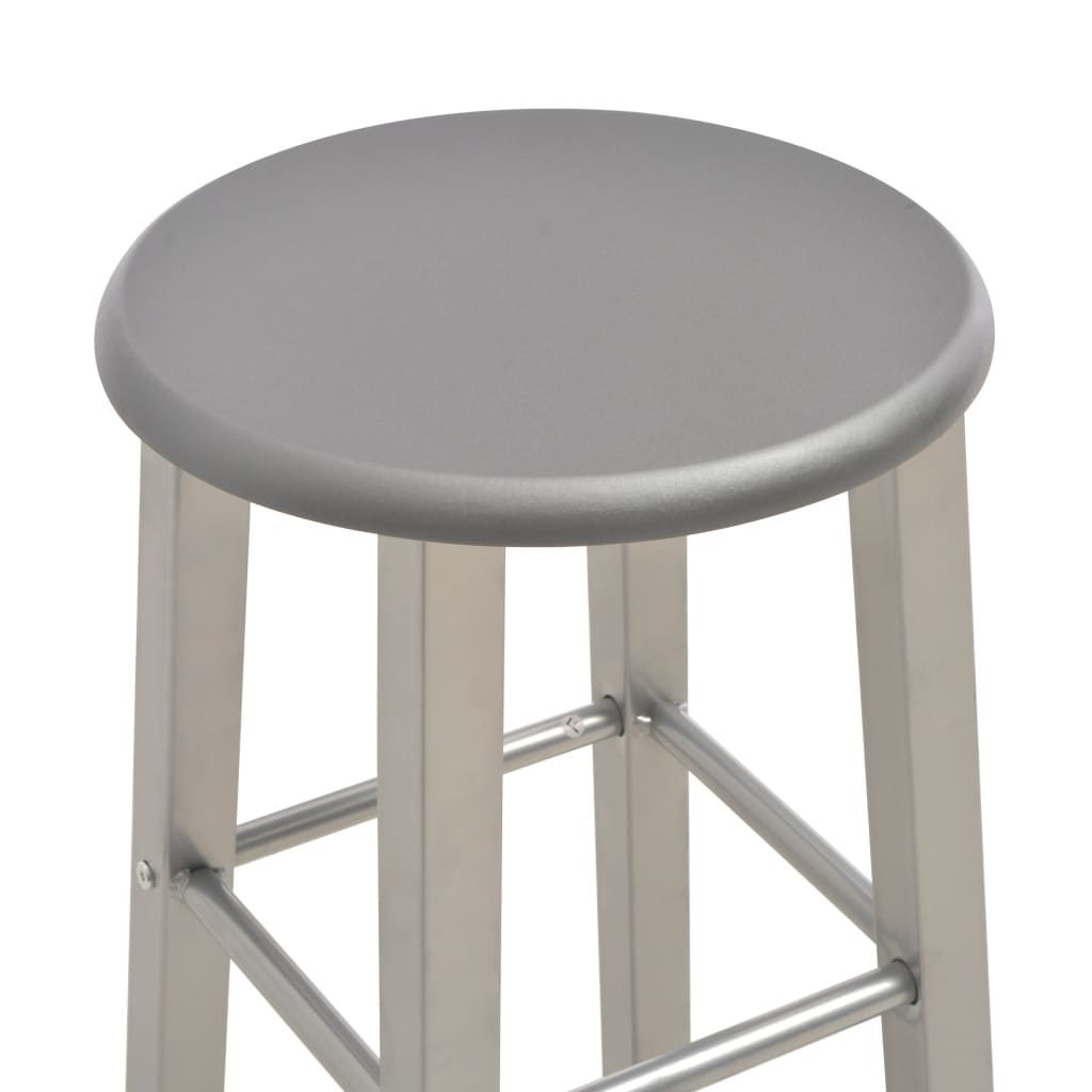 Taburetes de cocina 2 unidades MDF gris antracita