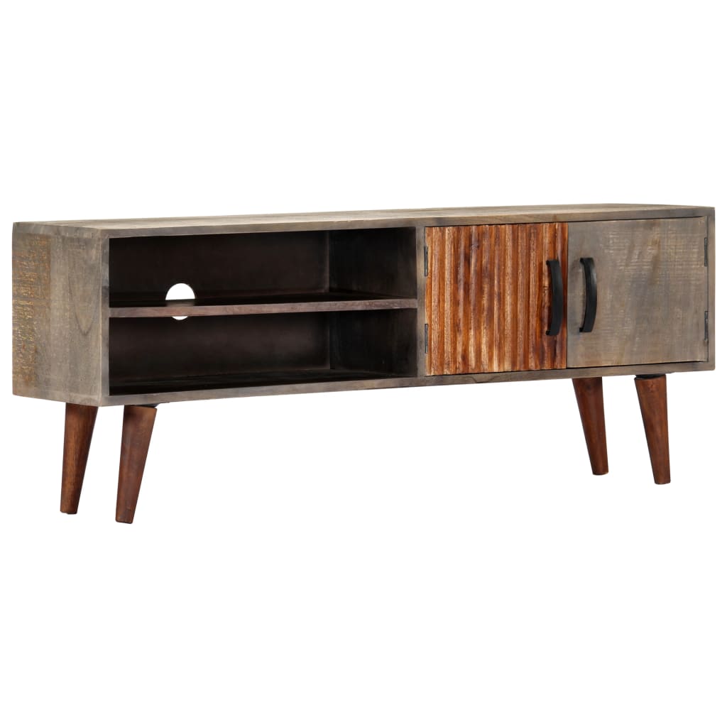 Mueble para TV de madera maciza reciclada 120x30x40 cm