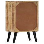 Mesita de noche de madera maciza de mango 40x30x60 cm