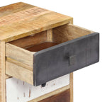 Mesita de noche de madera maciza de mango 40x30x60 cm