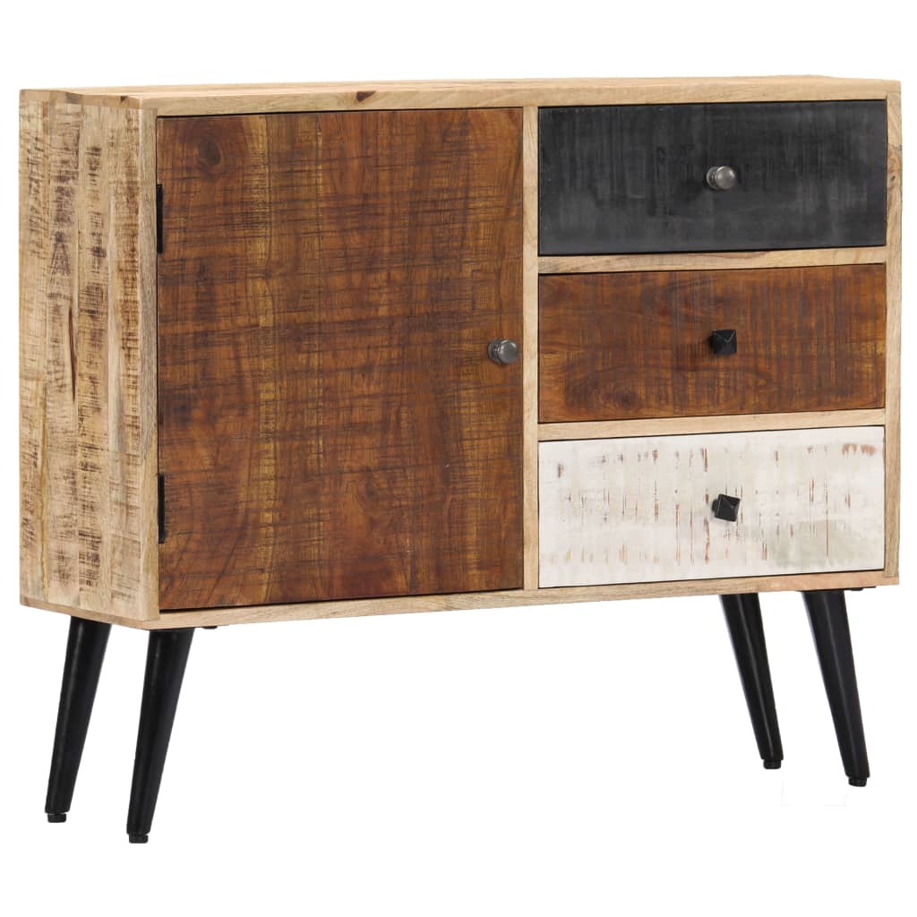 Aparador de madera maciza de mango 118x30x62 cm