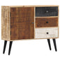 Solid mango wood sideboard 118x30x62 cm