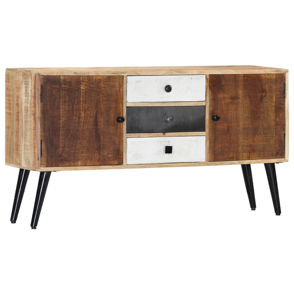Aparador de madera maciza de mango 118x30x62 cm