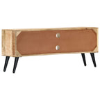Mueble para TV de madera maciza de mango 115x30x47 cm