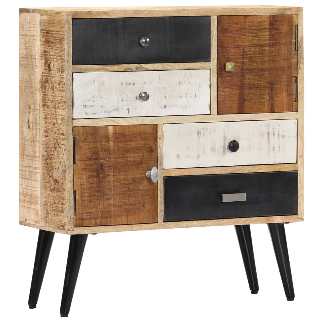 Aparador de madera maciza de mango 118x30x62 cm