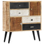 Solid mango wood sideboard 118x30x62 cm