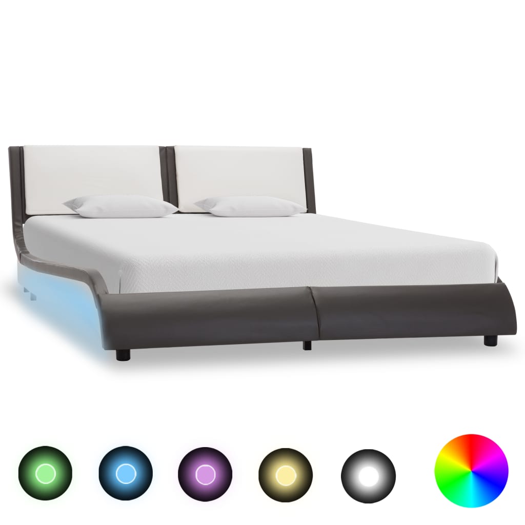 Cama canapé hidráulica almacenaje sin colchón taupe 180x200 cm