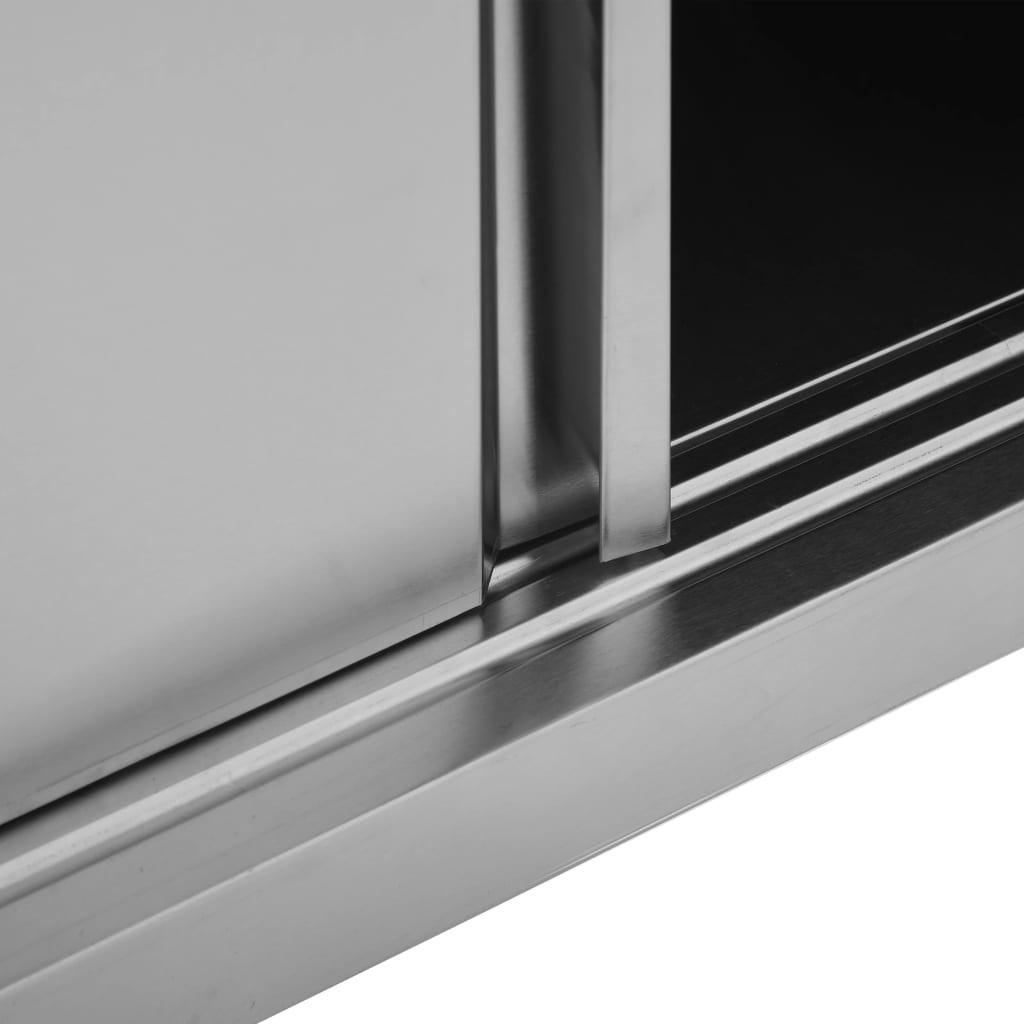 Armario pared de cocina puertas correderas acero 120x40x50 cm