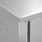 Armario pared de cocina puertas correderas acero 120x40x50 cm