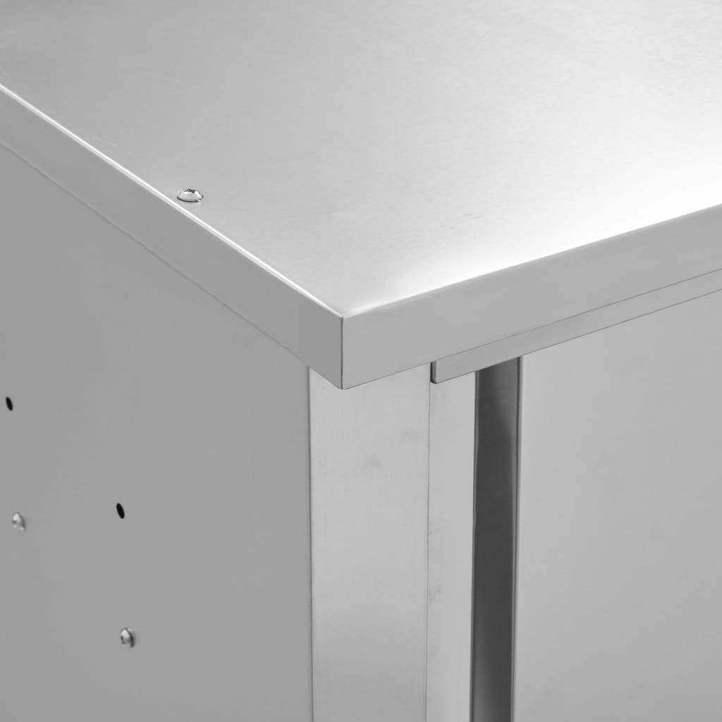 Armario pared de cocina puertas correderas acero 120x40x50 cm