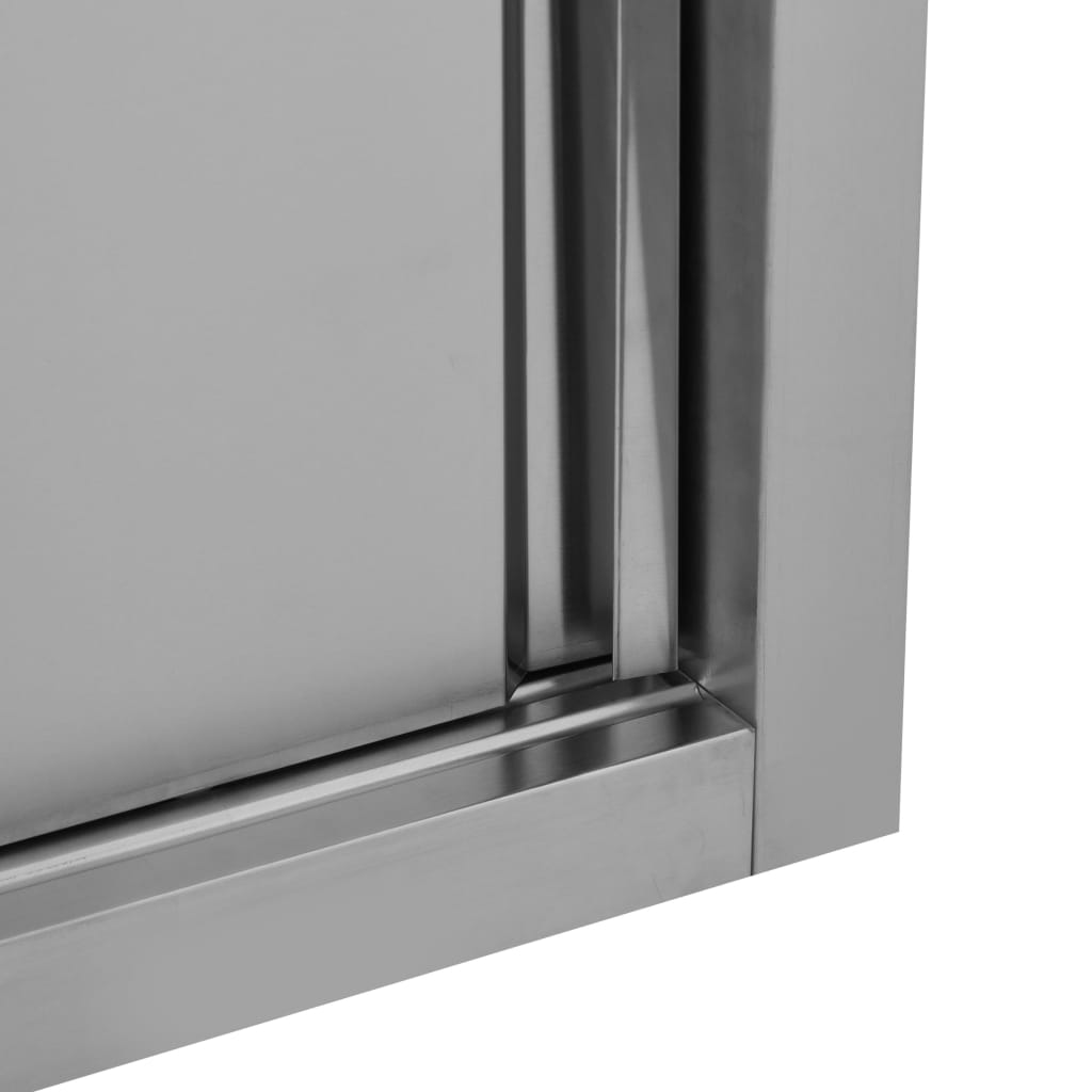 Armario pared de cocina puertas correderas acero 120x40x50 cm