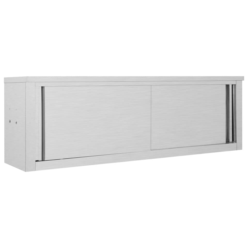 Armario pared de cocina puertas correderas acero 120x40x50 cm