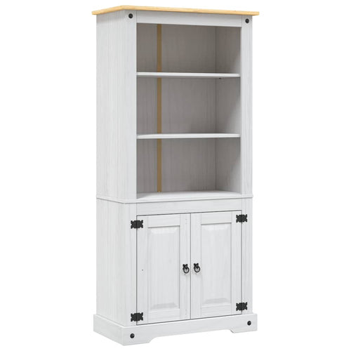 Aparador Corona Range de pinho mexicano branco 80x40x170 cm