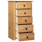 Aparador de madera maciza de pino estilo Panamá 46x40x89 cm