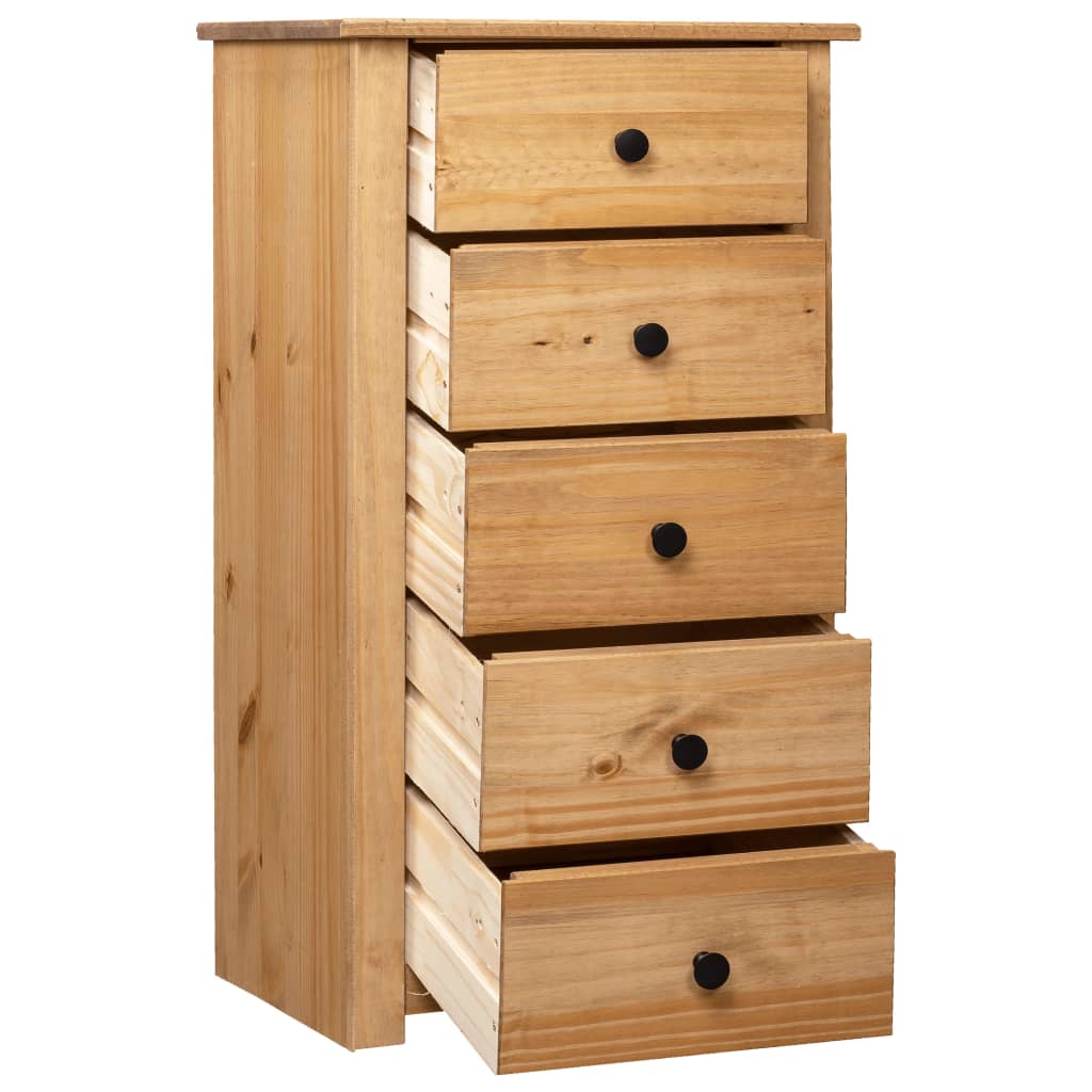 Aparador de madera maciza de pino estilo Panamá 46x40x89 cm