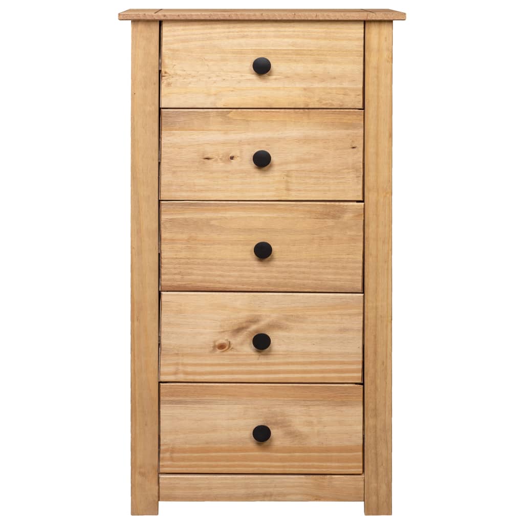 Aparador de madera maciza de pino estilo Panamá 46x40x89 cm