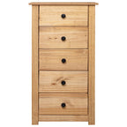 Aparador de madera maciza de pino estilo Panamá 46x40x89 cm