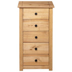 Aparador de madera maciza de pino estilo Panamá 46x40x89 cm