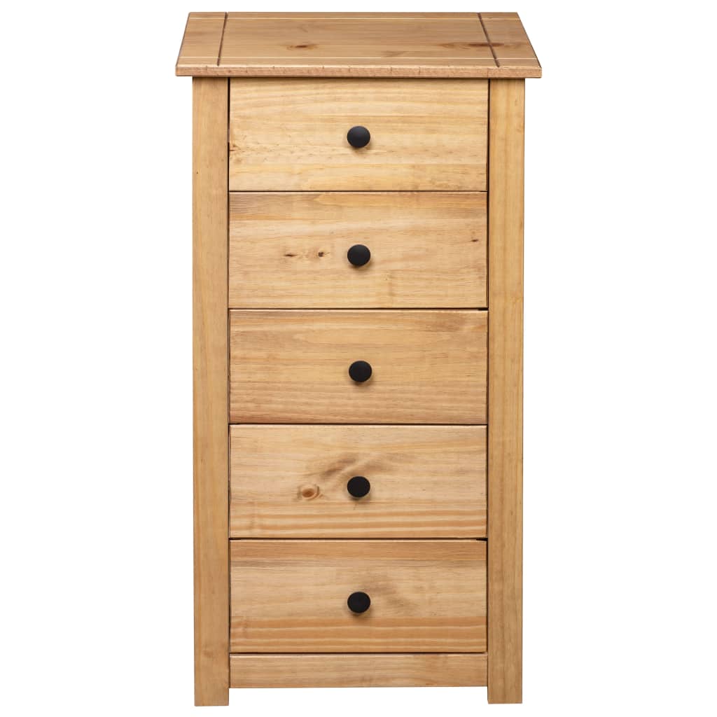 Aparador de madera maciza de pino estilo Panamá 46x40x89 cm