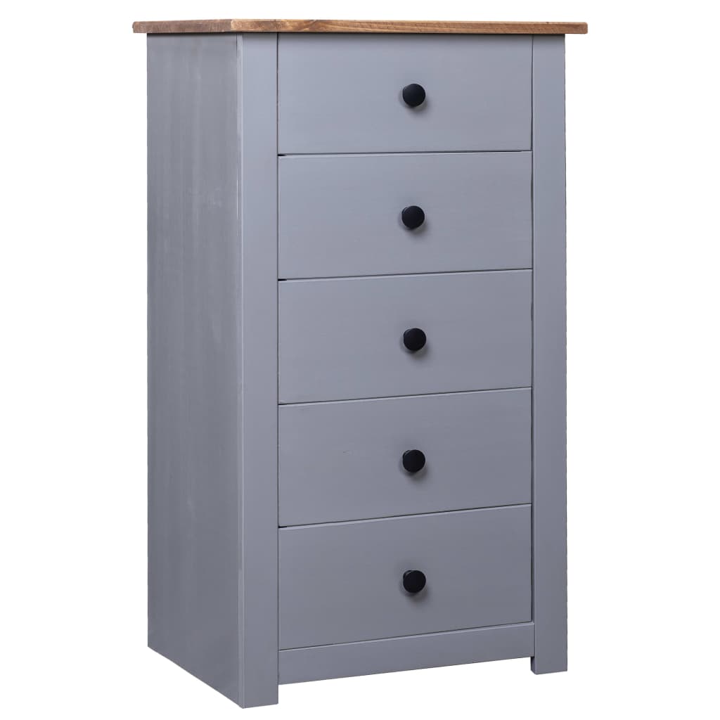 Aparador de madera maciza de pino estilo Panamá 46x40x89 cm