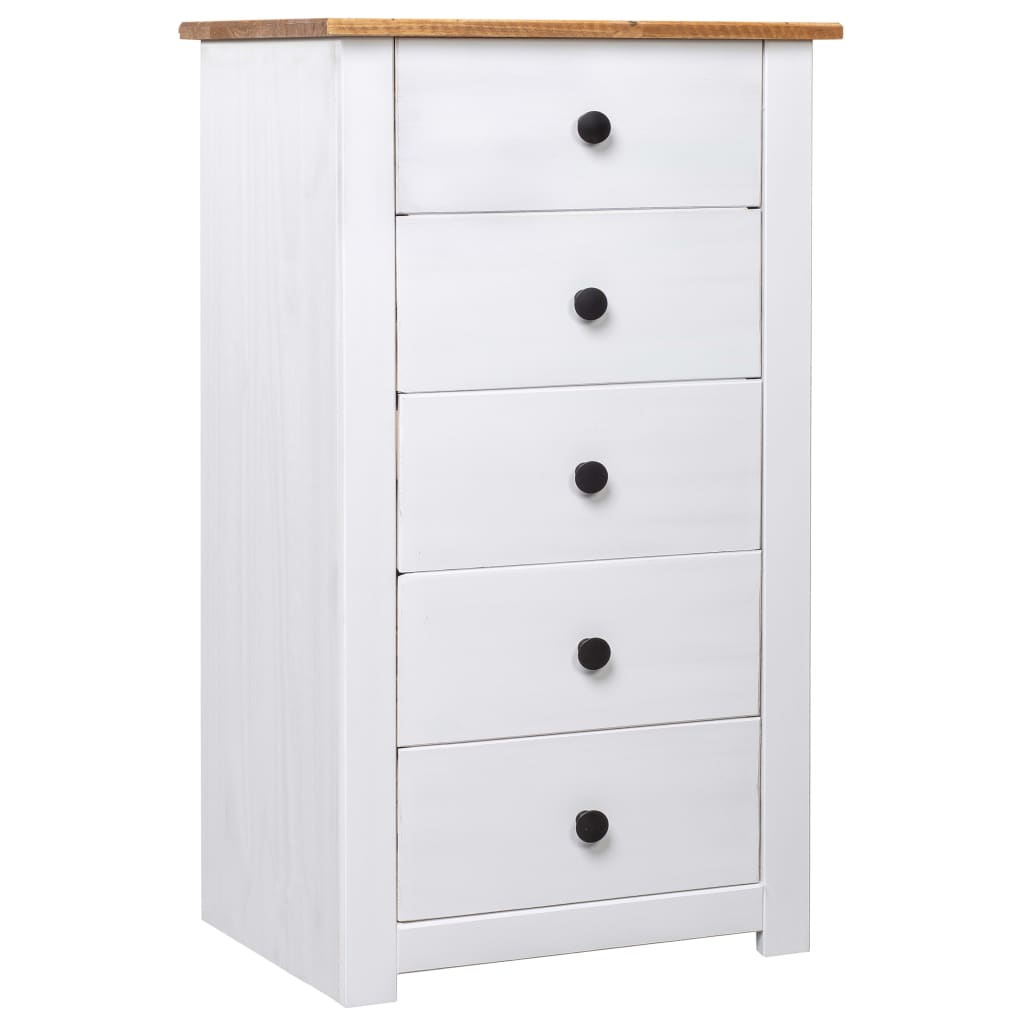 Aparador de madera maciza de pino estilo Panamá 46x40x89 cm