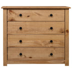 Armario auxiliar de madera de pino estilo Panamá 80x40x73 cm