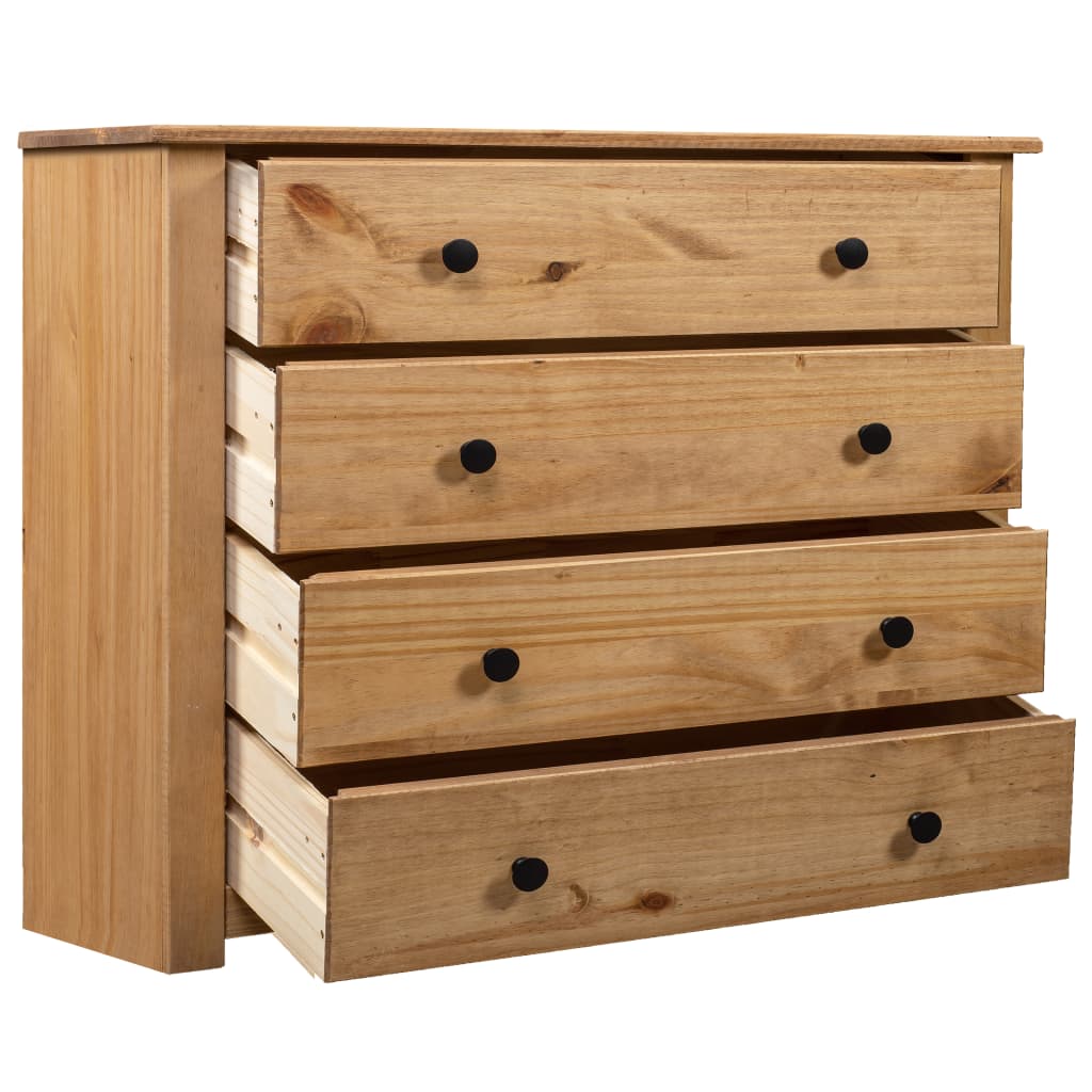 Armario auxiliar de madera de pino estilo Panamá 80x40x73 cm