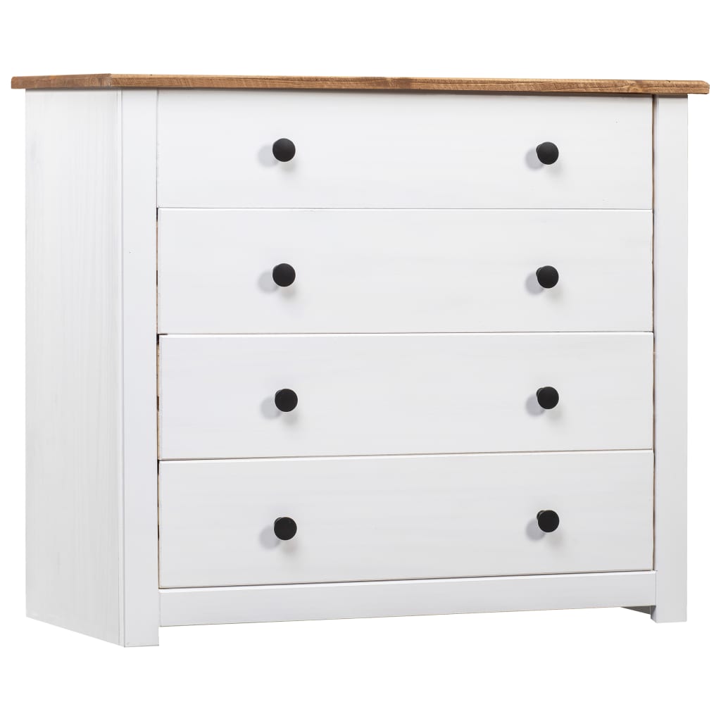Armario auxiliar de madera de pino estilo Panamá 80x40x73 cm