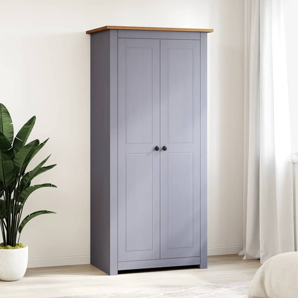 Armario madera maciza pino blanco Panamá Range 80x50x171,5 cm