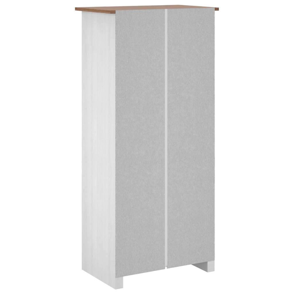 Armario madera maciza pino blanco Panamá Range 80x50x171,5 cm