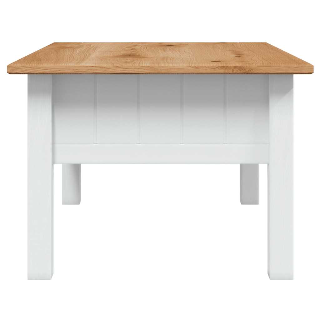 Mesa de centro madera de pino estilo Panamá blanco 100x60x43,5 cm