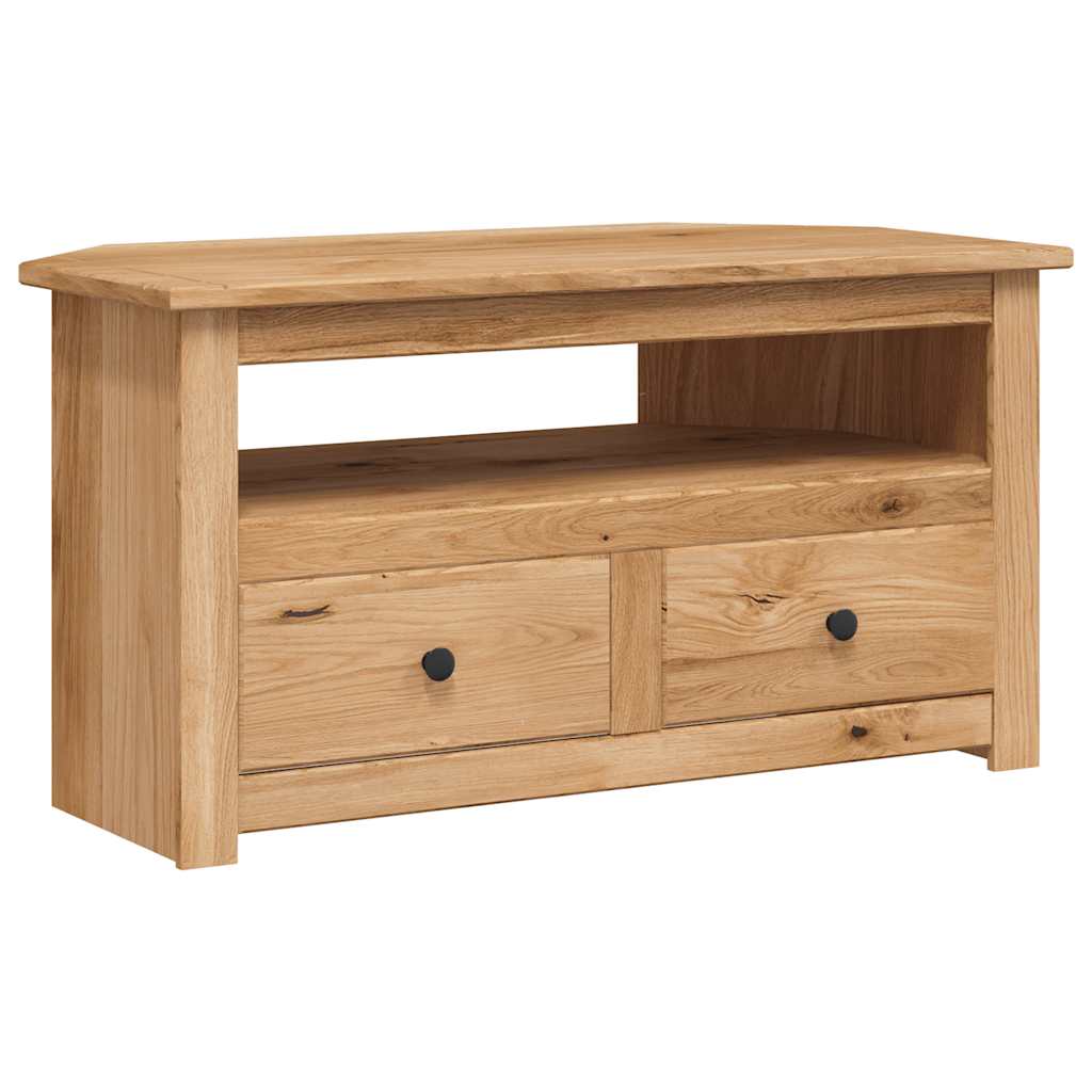 Mueble esquinero de TV madera de pino estilo Panamá 93x49x49 cm