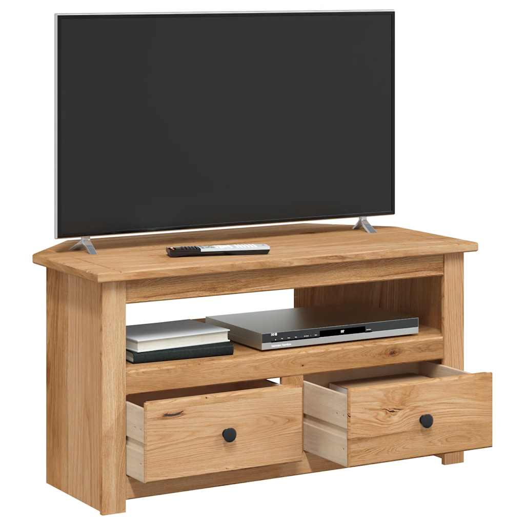 Mueble esquinero de TV madera de pino estilo Panamá 93x49x49 cm