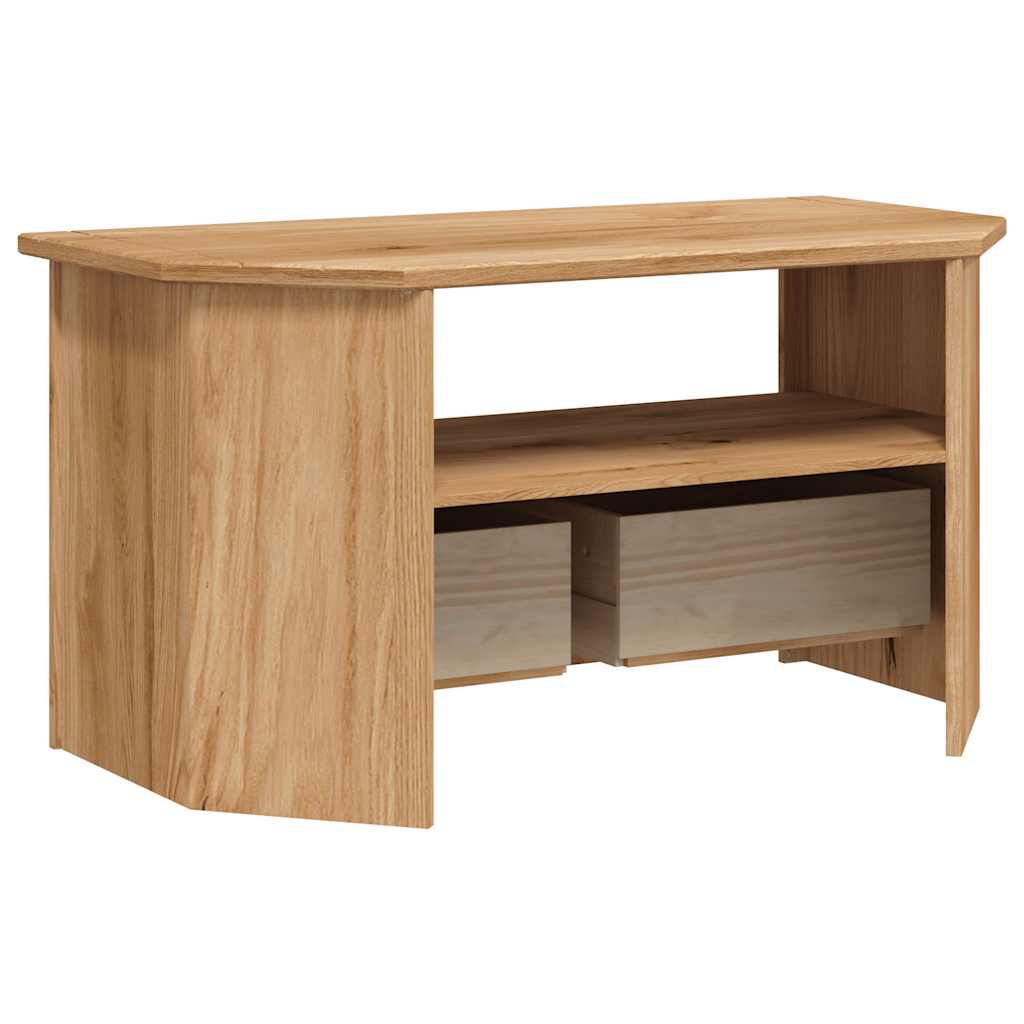 Mueble esquinero de TV madera de pino estilo Panamá 93x49x49 cm