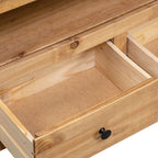 Mueble esquinero de TV madera de pino estilo Panamá 93x49x49 cm