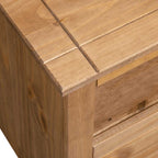 Mueble esquinero de TV madera de pino estilo Panamá 93x49x49 cm