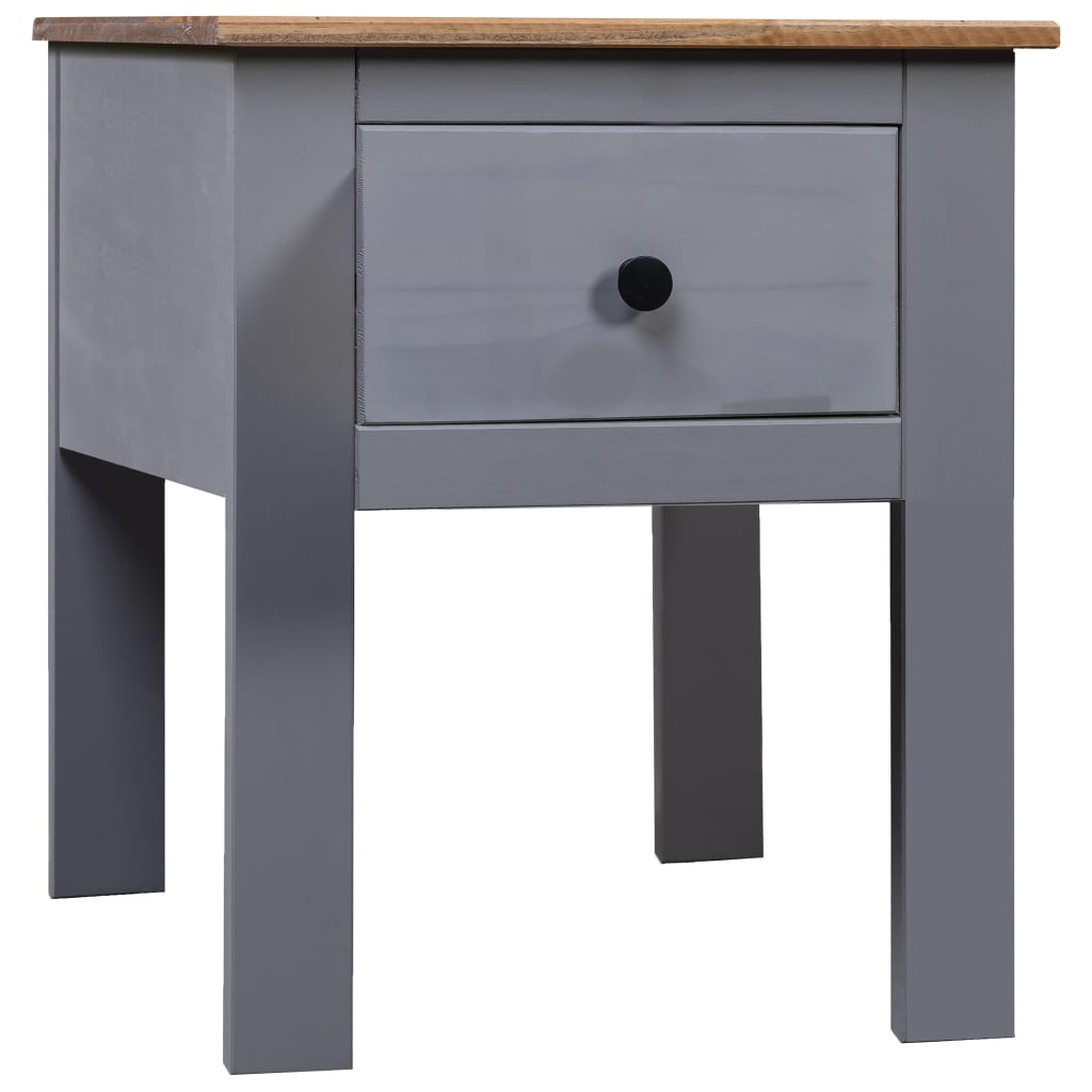 Mesa de cabeceira em madeira maciça de pinho estilo Panamá 46x40x57 cm