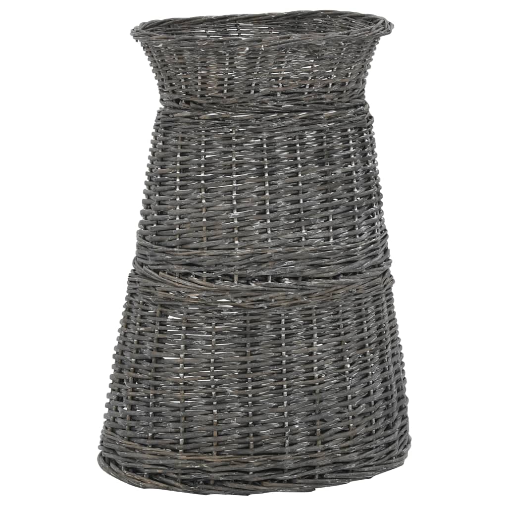 Cestas de gatos 3 uds con cojines sauce natural gris 47x34x60cm